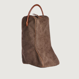 Brown Olona and leather-coloured vegetable tanned Cowhide Boot Case